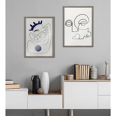 Blake Inner Battle Framed Printed Glass by Shatha Al Dafai