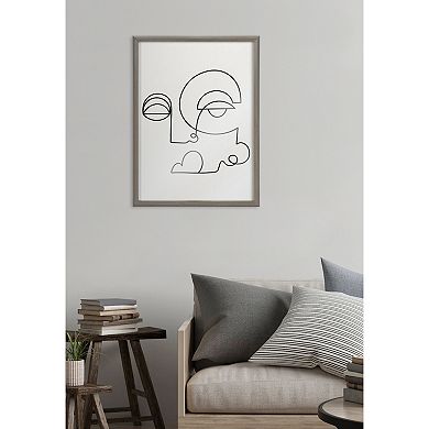 Blake Inner Battle Framed Printed Glass by Shatha Al Dafai