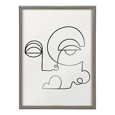 Blake Inner Battle Framed Printed Glass by Shatha Al Dafai