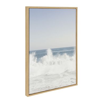 Sylvie Waves Crashing Framed Canvas Set by Caroline Mint 3 Piece Set