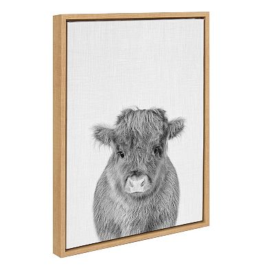 Sylvie Calf Framed Canvas Wall Art by Simon Te of Tai Prints