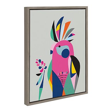 Sylvie Galah Framed Canvas by Rachel Lee of My Dream Wall