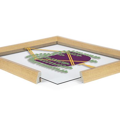 Blake Hanging Plant Framed Printed Glass by Amber Leaders Designs