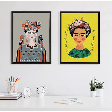 Sylvie MCM Frida Kahlo Framed Canvas by Rachel Lee of My Dream Wall