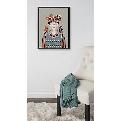 Sylvie MCM Frida Kahlo Framed Canvas by Rachel Lee of My Dream Wall