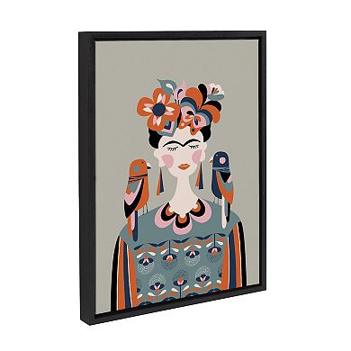 Sylvie MCM Frida Kahlo Framed Canvas by Rachel Lee of My Dream Wall
