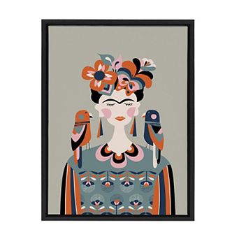 Sylvie MCM Frida Kahlo Framed Canvas by Rachel Lee of My Dream Wall