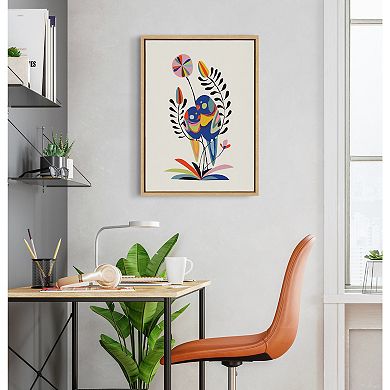 Sylvie Rainbow Lorikeet Framed Canvas by Rachel Lee of My Dream Wall