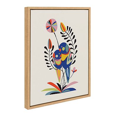 Sylvie Rainbow Lorikeet Framed Canvas by Rachel Lee of My Dream Wall