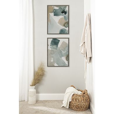 Sylvie Color Exploration I and II Framed Canvas Art Set by Amy Lighthall