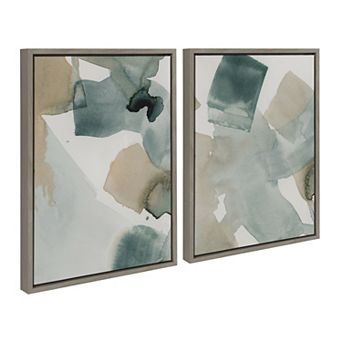 Sylvie Color Exploration I and II Framed Canvas Art Set by Amy Lighthall