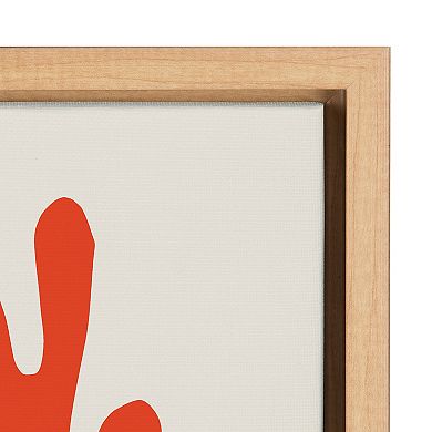 Sylvie Mid Century Modern Pug Framed Canvas by Rachel Lee of My Dream Wall