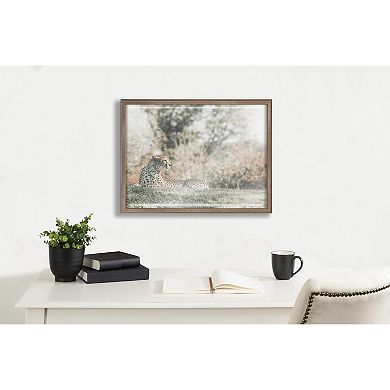 Blake Cheetah Framed Printed Glass by Alicia Abla