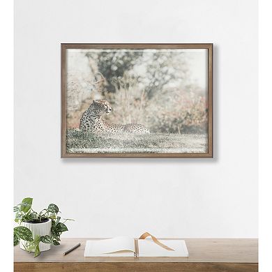 Blake Cheetah Framed Printed Glass by Alicia Abla