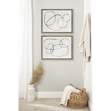 Blake 869 Going In Circles Framed Printed Glass by Teju Reval of SnazzyHues
