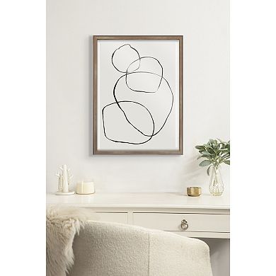 Blake 869 Going In Circles Framed Printed Glass by Teju Reval of SnazzyHues