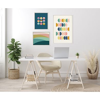 Sylvie Abstract Shapes Framed Canvas Set by Apricot and Birch