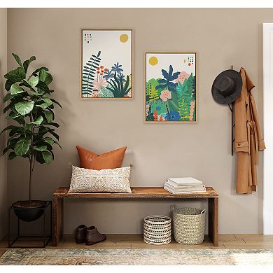 Sylvie Zen Garden 1 and 2 Framed Canvas Art Set by Kelly Knaga