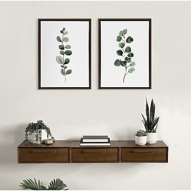 Sylvie Eucalyptus Framed Canvas Set by Maja Mitrovic