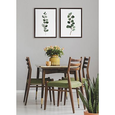 Sylvie Eucalyptus Framed Canvas Set by Maja Mitrovic