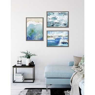 Blake Voyage Framed Printed Glass by Janet Meinke-Lau