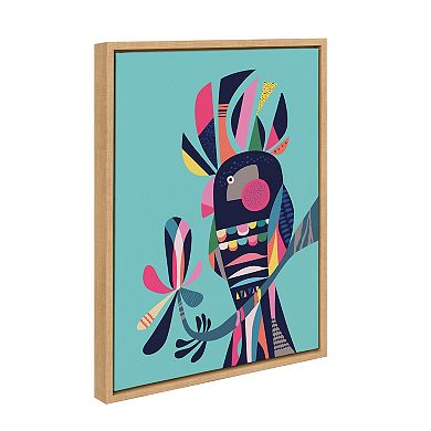 Sylvie Cockatoo Framed Canvas by Rachel Lee of My Dream Wall