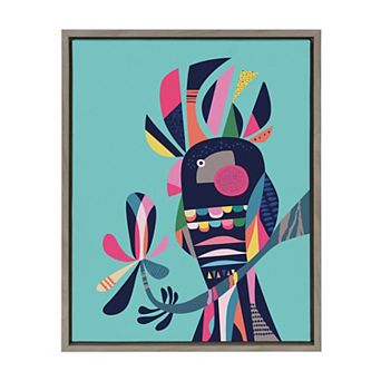 Sylvie Cockatoo Framed Canvas by Rachel Lee of My Dream Wall