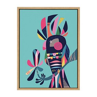 Sylvie Cockatoo Framed Canvas by Rachel Lee of My Dream Wall