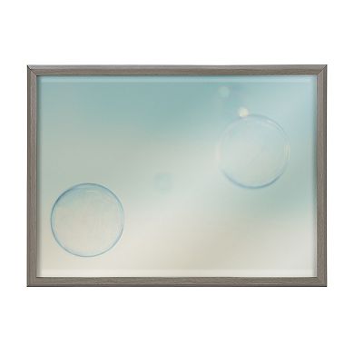 Blake Bubble Rectangle II Framed Printed Glass by Laura Evans