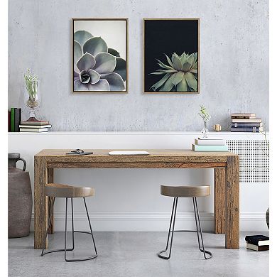 Sylvie Succulent 5 and Succulent 8 Framed Canvas by Emiko and Mark Franzen of F2Images