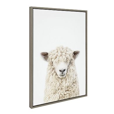 Sylvie Sheep Framed Canvas Art Set by Amy Petrson Art Studio