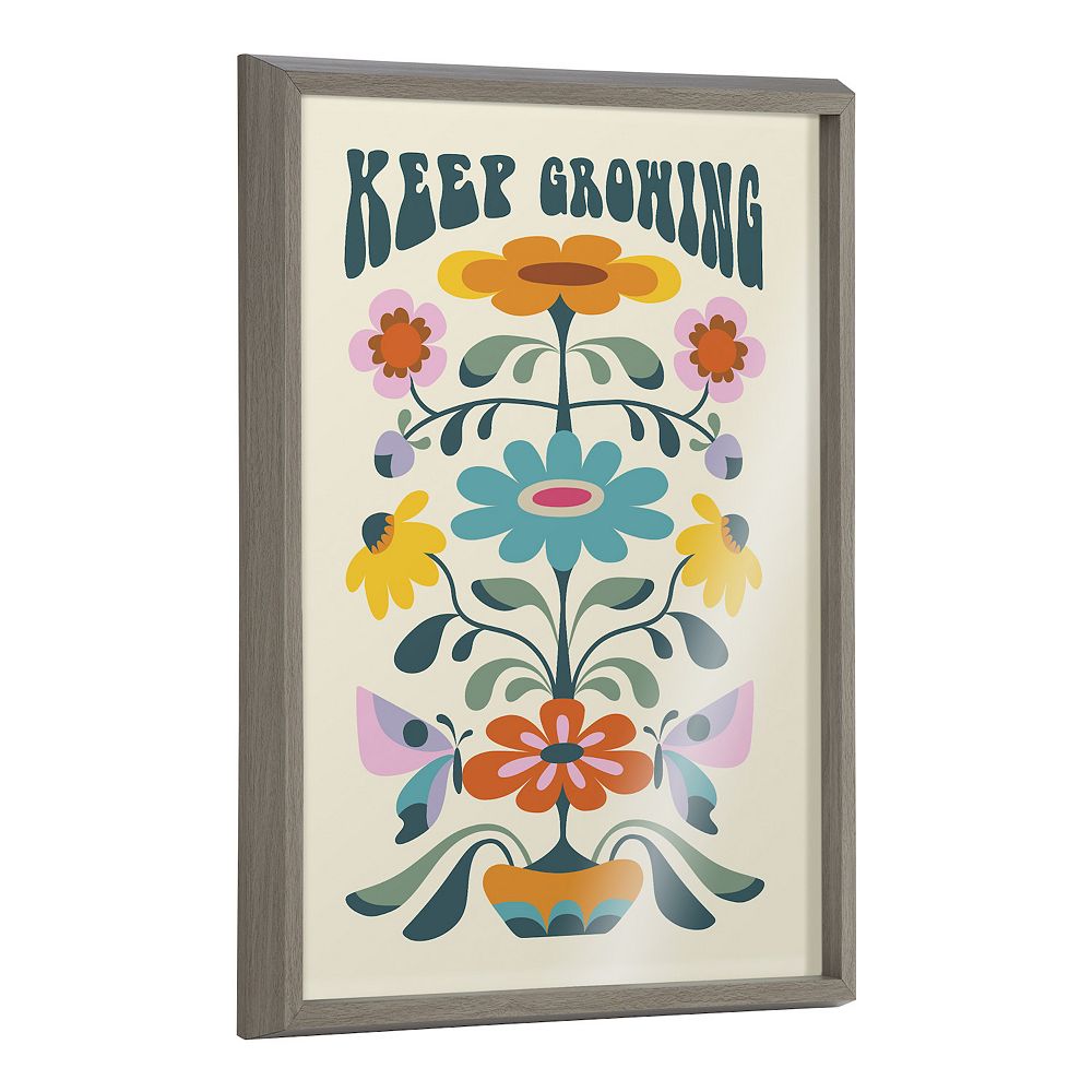 Blake Keep Growing Framed Printed Glass by Rachel Lee of My Dream Wall