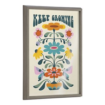 Blake Keep Growing Framed Printed Glass by Rachel Lee of My Dream Wall