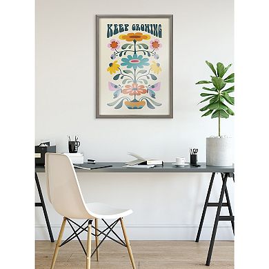 Blake Keep Growing Framed Printed Glass by Rachel Lee of My Dream Wall