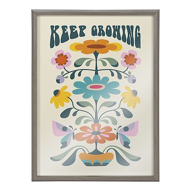 Blake Keep Growing Framed Printed Glass by Rachel Lee of My Dream Wall