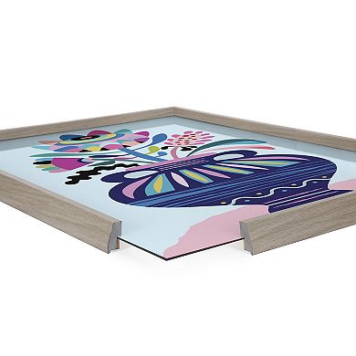 Blake Mid Century Modern Whimsical Floral Framed Printed Art by Rachel Lee of My Dream Wall