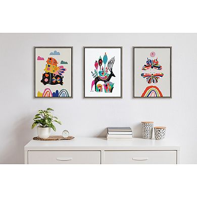 Sylvie Move House Framed Canvas by Rachel Lee of My Dream Wall