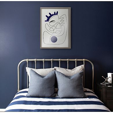 Blake El Ray Framed Printed Glass by Shatha Al Dafai