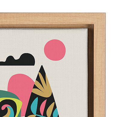 Sylvie Mid Century Modern Surf Koala Framed Canvas by Rachel Lee of My Dream Wall