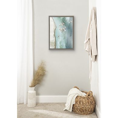 Blake Rocky Shores Framed Printed Glass by Janet Meinke-Lau