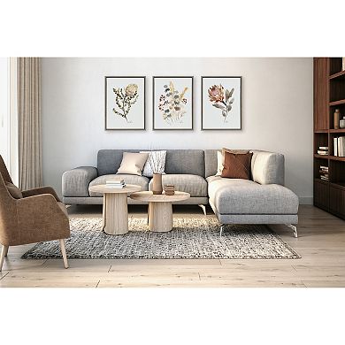 Sylvie Wild Banksia Wild Salvia and Wild King Protea Framed Canvas by Sara Berrenson