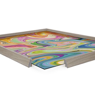 Blake Marble 27 Framed Printed Glass by Jessi Raulet of Ettavee