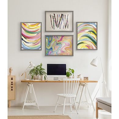 Blake Marble 27 Framed Printed Glass by Jessi Raulet of Ettavee