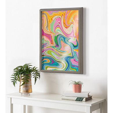 Blake Marble 27 Framed Printed Glass by Jessi Raulet of Ettavee