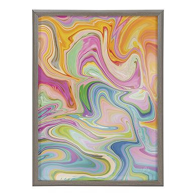 Blake Marble 27 Framed Printed Glass by Jessi Raulet of Ettavee