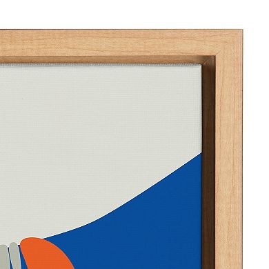 Sylvie Little Sloth Framed Canvas by Rachel Lee of My Dream Wall