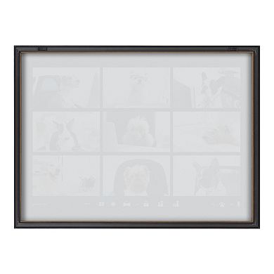 Blake Video Chat Dogs Framed Printed Glass by The Creative Bunch Studio