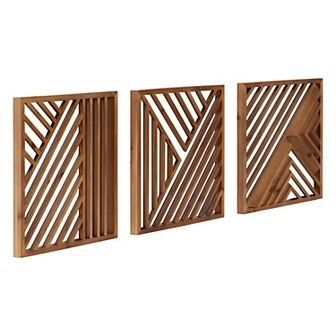 Barreda Wood Wall 3 pc Art Set