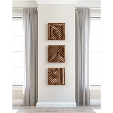 Barreda Wood Wall 3 piece Art Set