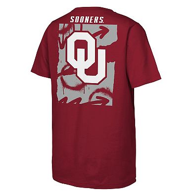 Youth Oklahoma Sooners Cut Through Short Sleeve Tee